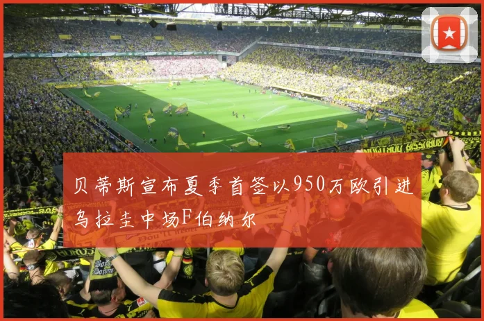 贝蒂斯宣布夏季首签以950万欧引进乌拉圭中场F伯纳尔